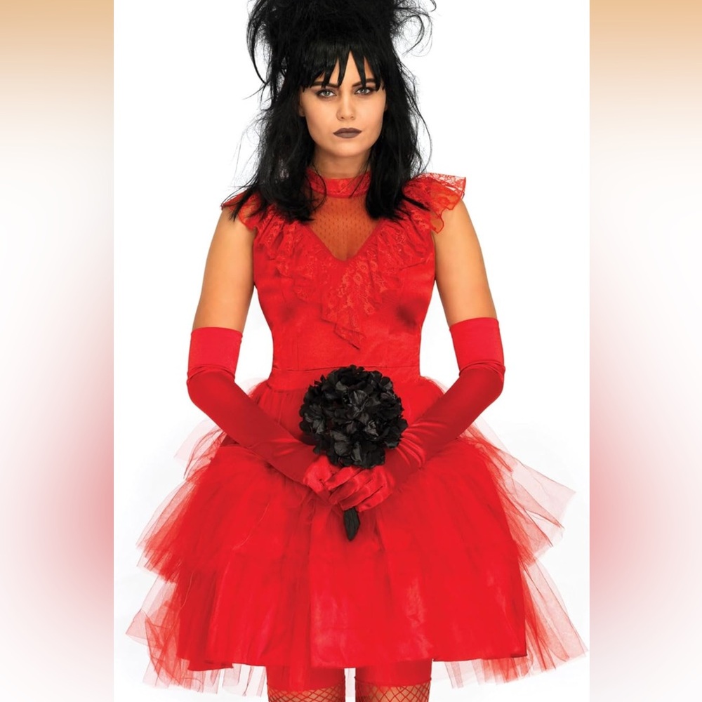 Beetlejuice Red Bride Adult Costume